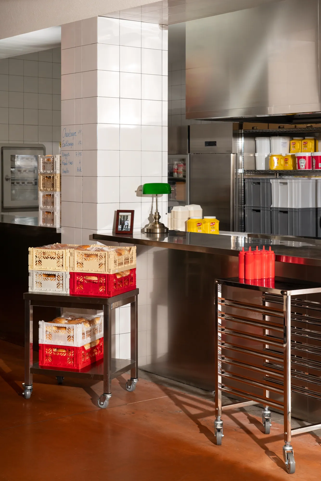 Inside the Dumbo kitchen at the Mercato Comunale Isola in Milan