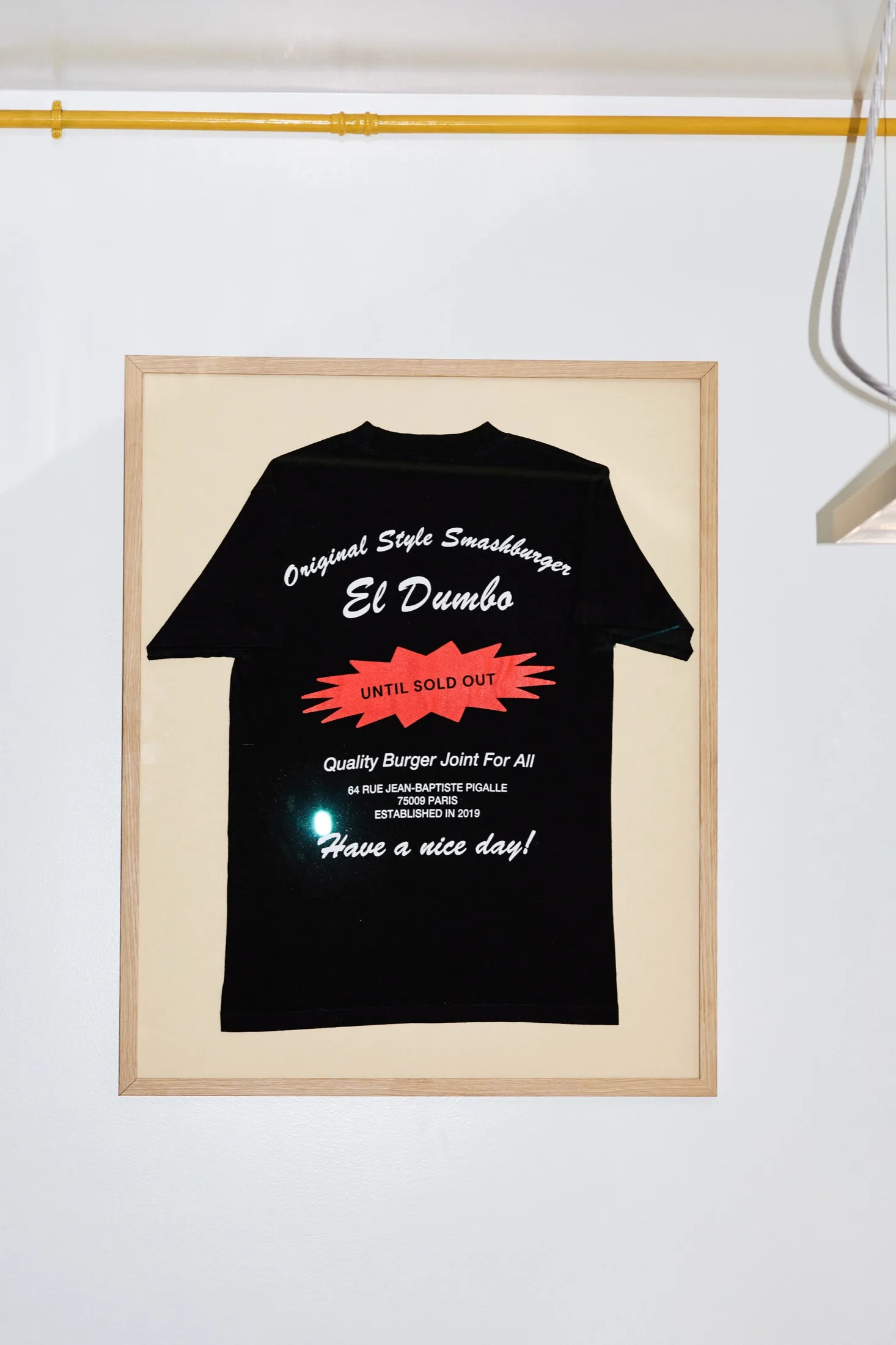 Un t-shirt Dumbo encadré : Original Style Smashburger, El Dumbo, Quality Burger Joint For All